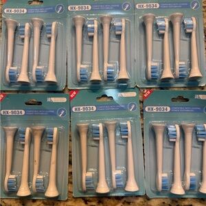 Lot Of 6 HX9034-P Tooth Brush Replacements Heads 4 pcs. Sealed